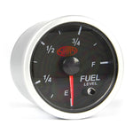 Fuel Level Gauge 52mm Black Street Series