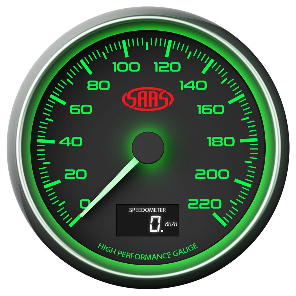 Speedometer 0-220 KPH 3 1/2