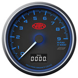 Tachometer 0-9K Shiftlite 3 1/2" 89mm In Dash Black Muscle Series