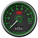 Tachometer 0-9K Shiftlite 3 1/2" 89mm In Dash Black Muscle Series
