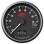Tachometer 0-9K Shiftlite 3 1/2" 89mm In Dash Black Muscle Series