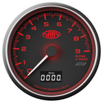 Tachometer 0-9K Shiftlite 3 1/2" 89mm In Dash Black Muscle Series