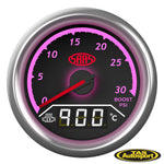 DUAL GAUGE BOOST 0-30 PSI/EXHAUST TEMP 0°-900° ANALOGUE/DIGITAL TRAX SERIES