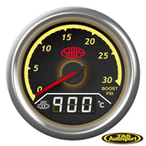 DUAL GAUGE BOOST 0-30 PSI/EXHAUST TEMP 0°-900° ANALOGUE/DIGITAL TRAX SERIES