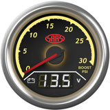 Dual Gauge Boost 0-30 Psi/Volt 8v-18v Analogue/Digital Trax Series