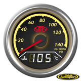 DUAL GAUGE OIL PRESSURE 140 PSI/WATER TEMP 40°-120° ANALOGUE/DIGITAL TRAX SERIES