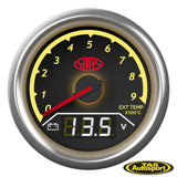 DUAL GAUGE EXHAUST TEMP 0°-900°/VOLT 8V-18V ANALOGUE/DIGITAL TRAX SERIES