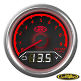 DUAL GAUGE EXHAUST TEMP 0°-900°/VOLT 8V-18V ANALOGUE/DIGITAL TRAX SERIES