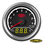 DUAL GAUGE EXHAUST TEMP 0°-900°/VOLT 8V-18V ANALOGUE/DIGITAL TRAX SERIES