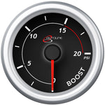 Boost Gauge Diesel 0-20 psi 52mm Black Autoline