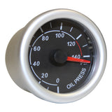 Oil Press Gauge 0-140psi 52mm Black Autoline