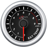 Exhaust Temp Gauge 0°-900° 52mm Black Autoline