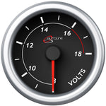 Volt Gauge 8v-18v 52mm Black Autoline