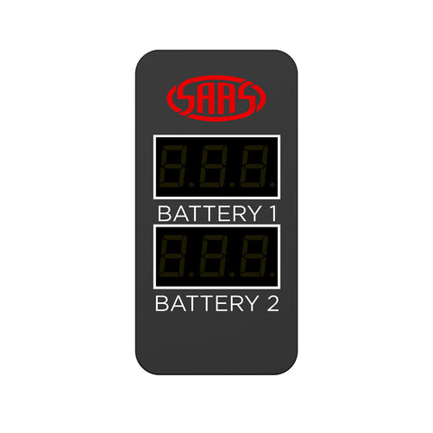 Dual Volt Digital Switch Gauge 8v-18v Nissan 39 x 23