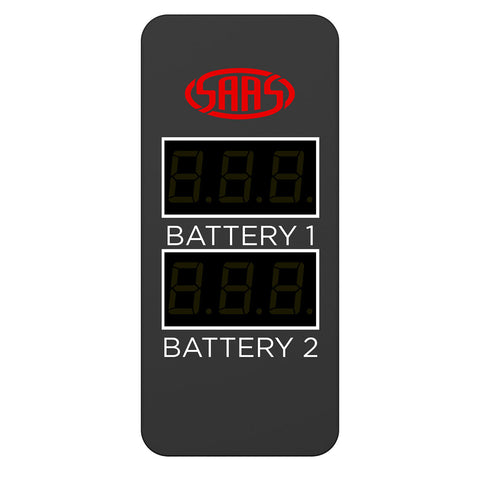 Dual Volt Digital Switch Gauge 8v-18v Carling 49 x 24