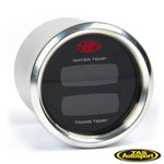 DUAL DIGITAL GAUGE WATER TEMP 40°-120° / TRANS TEMP 60°-200°