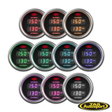 DUAL DIGITAL GAUGE WATER TEMP 40°-120° / TRANS TEMP 60°-200°