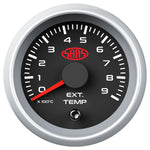 Exhaust Temp Gauge 0°-900° 52mm Black Muscle Series 2