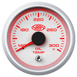 SAAS Oil Temperature Gauge 52mm - White Muscle Series II