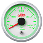 SAAS Oil Temperature Gauge 52mm - White Muscle Series II