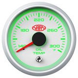 SAAS Oil Temperature Gauge 52mm - White Muscle Series II
