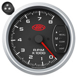 Tachometer 0-8K Shiftlite 3-3/4 Black Muscle Series 2