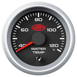 Water Temp Gauge 40°-120° 52mm Black Muscle Series 2