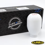 NRG Innovations - Manual 5-Speed Pattern Type-R Weighted White Shift Knob