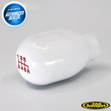NRG Innovations SK-100WH-W(6)Manual 6-Speed Pattern Type-R Weighted White Shift Knob