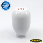 NRG Innovations - Manual 5-Speed Pattern Type-R Weighted White Shift Knob
