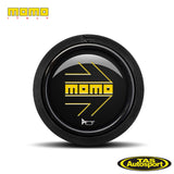 MOMO Arrow Pollished Black Flat Lip / Two Point Horn Button 