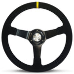 Steering Wheel Suede 14" ADR Drifter Black Spoke