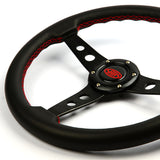 Steering Wheel Leather 14" ADR Retro Black Spoke