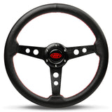 Steering Wheel Leather 14" ADR Retro Black Spoke