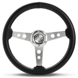 Steering Wheel PVC 14" ADR Retro Brushed Spoke