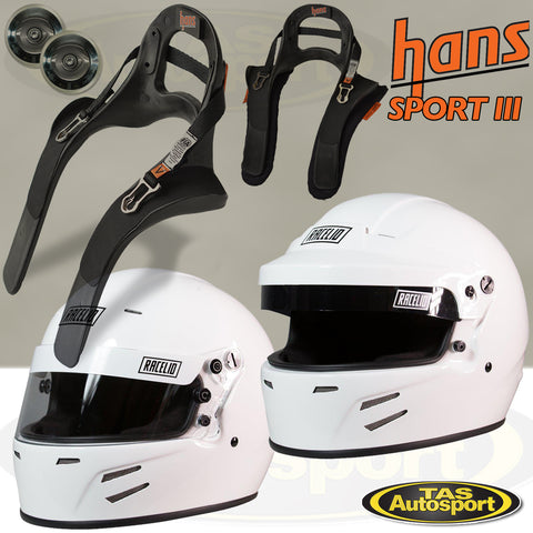 Racelid Turismo Helmet & HANS device Package