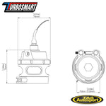Turbosmart GEN-V RACE PORT HE SENSOR CAP Blow Off Valve